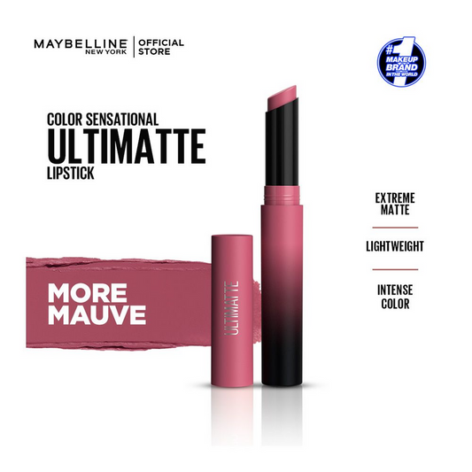 Maybelline New York Color Sensational Ultimate Matte Lipstick, 599 More Mauve