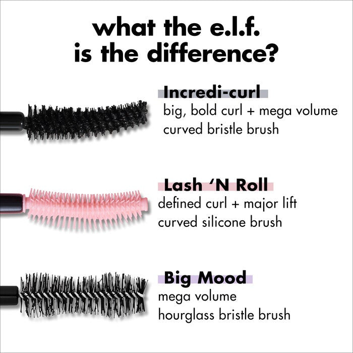 ELF INCREDI-CURL MASCARA SOFT BLACK/NOIR DOUX 9.2G