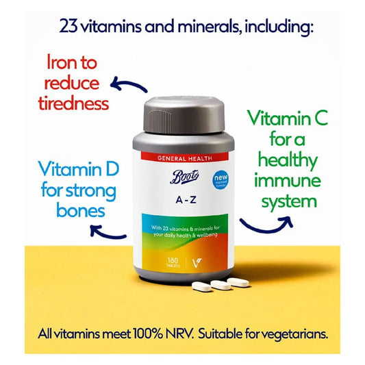 Boots uk Multivitamins A to z 180 tablets bought from boots uk