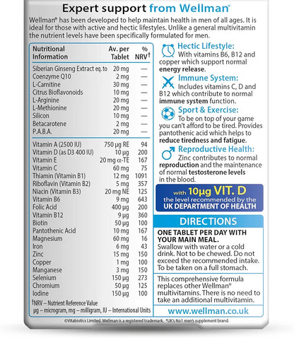 Vitabiotics Wellman 30 tablets..bought from boots uk