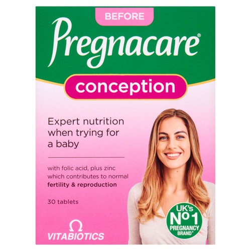 Vitabiotics Pregnacare Conception 30 tablets expiry 01/28 new packing from boots Uk