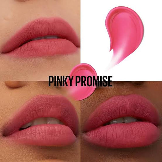 Maybelline Super Stay Teddy Blurred Lip Tint- pinky promise 45