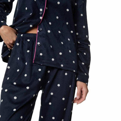 M&S Womens winter Fleece Polka Dot Pyjama Set comes in gift packing super soft