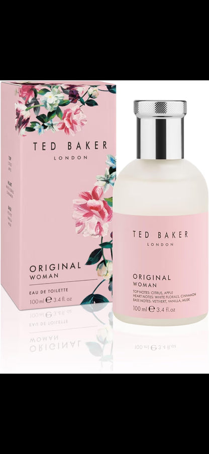 Ted Baker Woman Pink Eau de Toilette Floral Green & Fruity Perfume for Women with Peach, Bergamot, Apple, Tangerine Musk & Vanilla,Gift Idea, 3.38 fl oz / 100ml