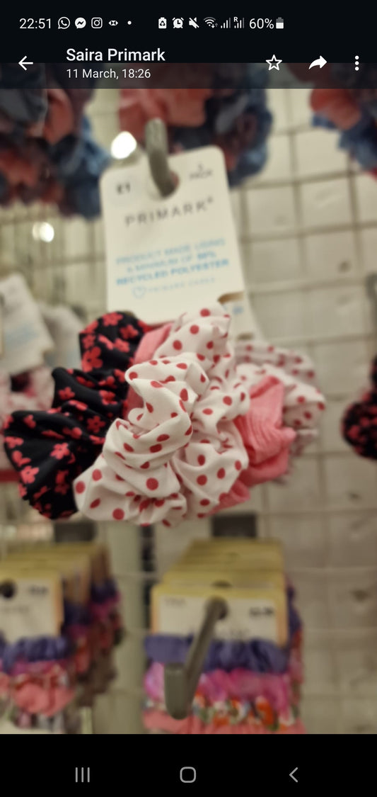 Primark scrunchies set of 3