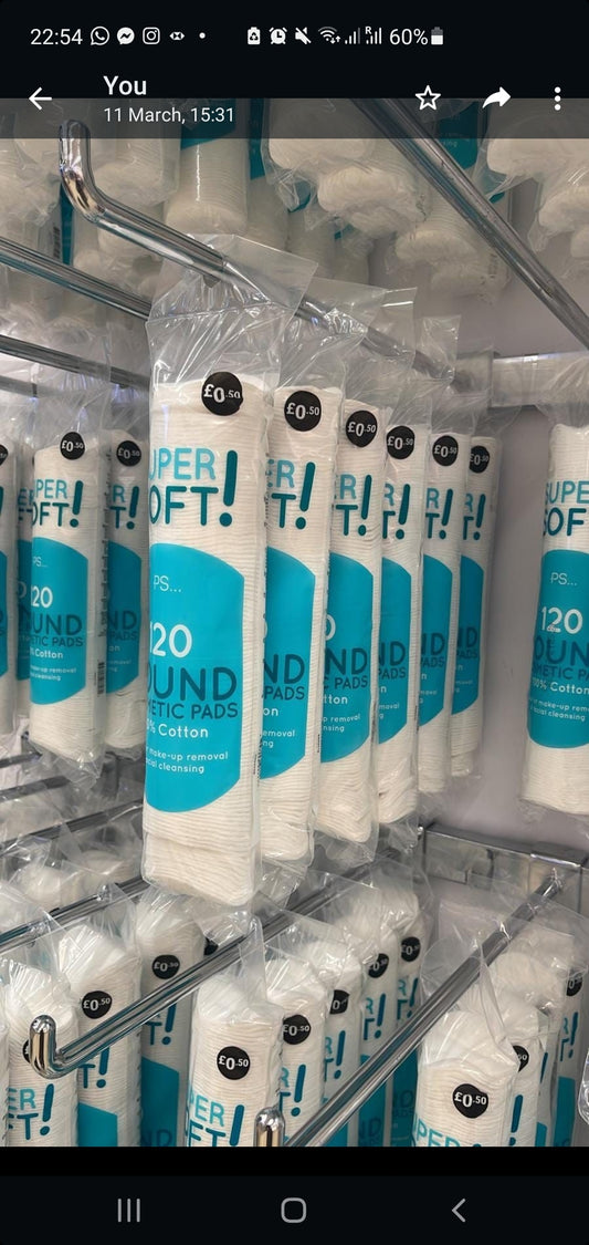 Primark round cotton pads 120